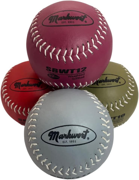 Markwort 12-Inch Weighted Training Softball Set Varo Baseball