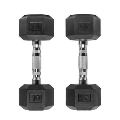 Rubber Hex Dumbbells Barbell Standard