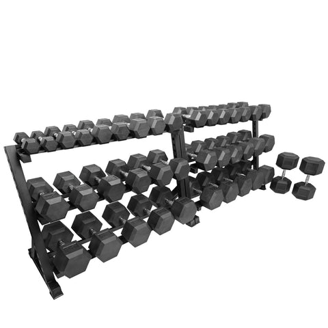 Rubber Hex Dumbbell Sets Barbell Standard