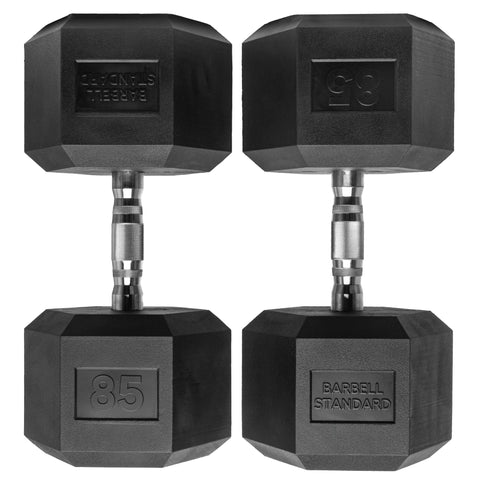 Rubber Hex Dumbbells Barbell Standard