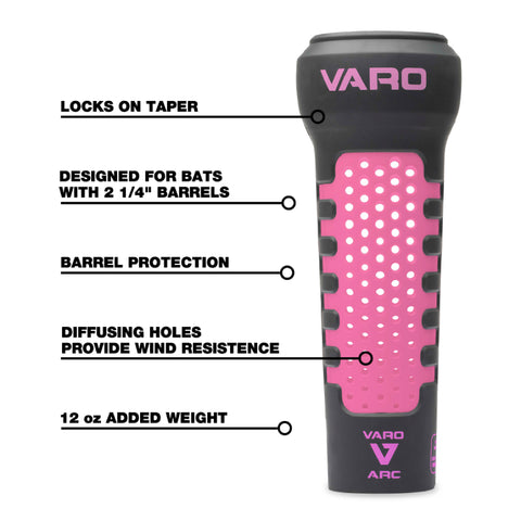 Varo ARC Bat Training Weight, 12oz, for Softball Varo Baseball