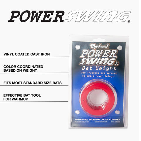 Markwort PowerSwing Baseball and Softball Donut Bat Weight Set - 12 Oz and 16 Oz Varo Baseball