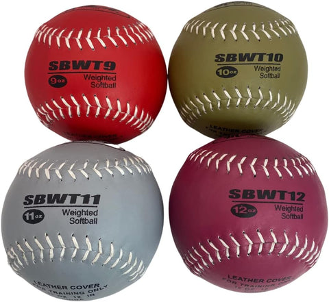 Markwort 12-Inch Weighted Training Softball Set Varo Baseball