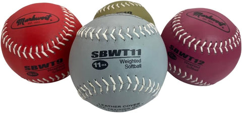 Markwort 12-Inch Weighted Training Softball Set Varo Baseball
