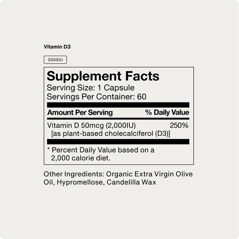 Vitamin D3 2000 IU Momentous