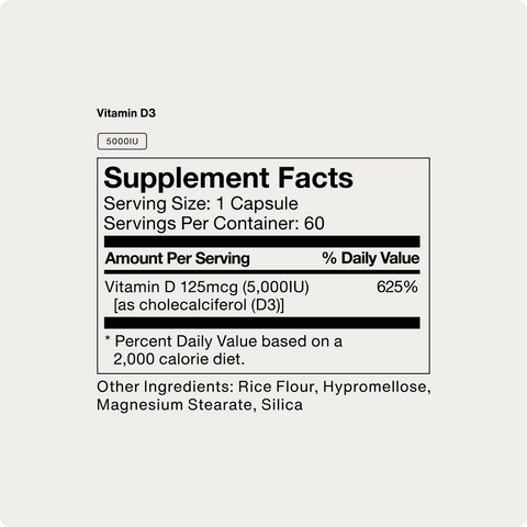 Vitamin D3 5000 IU Momentous