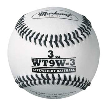 Markwort Lite Weight and Weighted White Leather Baseball Varo Baseball