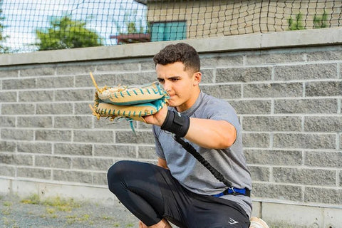 Catcher's Resistance Training (CRT) Belt + Catcher's Zone Mat Bundle Maximum Velocity Sports