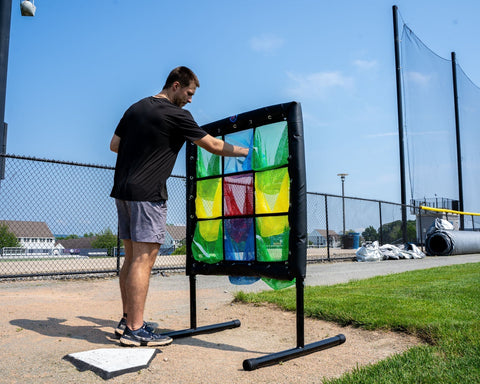 Colored 9 Hole Pitch Target Maximum Velocity Sports