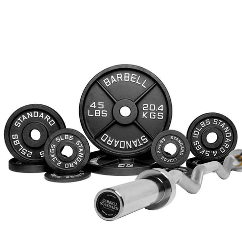 Specialty Bar & Weight Set Bundle Builder Barbell Standard