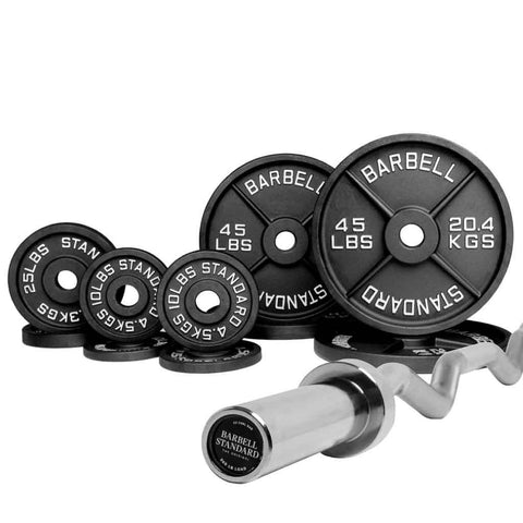 Specialty Bar & Weight Set Bundle Builder Barbell Standard