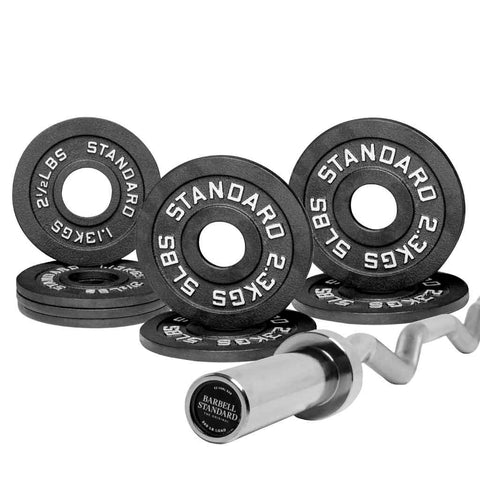 Specialty Bar & Weight Set Bundle Builder Barbell Standard