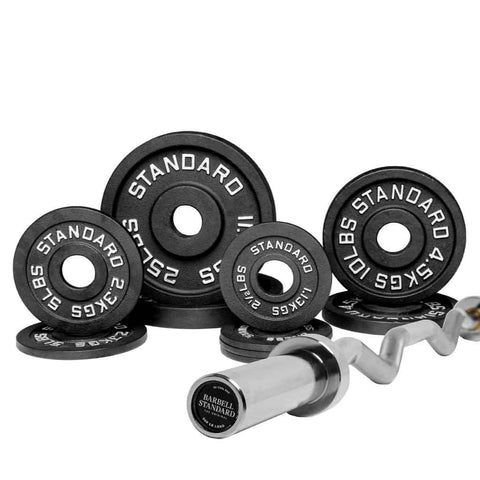 Specialty Bar & Weight Set Bundle Builder Barbell Standard