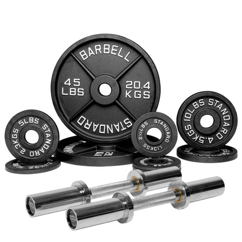 Specialty Bar & Weight Set Bundle Builder Barbell Standard