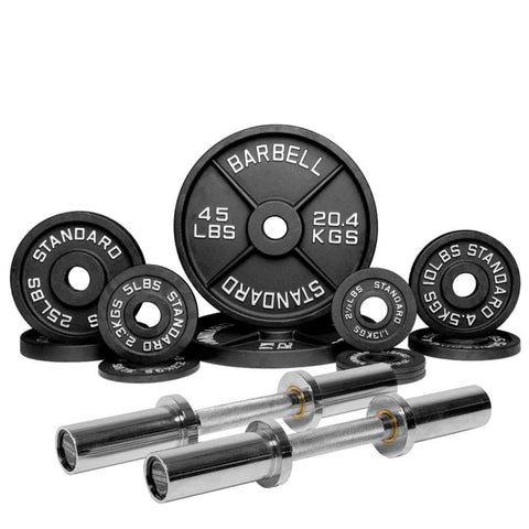 Specialty Bar & Weight Set Bundle Builder Barbell Standard