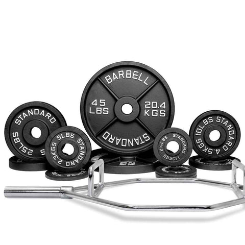 Specialty Bar & Weight Set Bundle Builder Barbell Standard