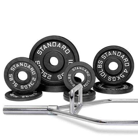 Specialty Bar & Weight Set Bundle Builder Barbell Standard