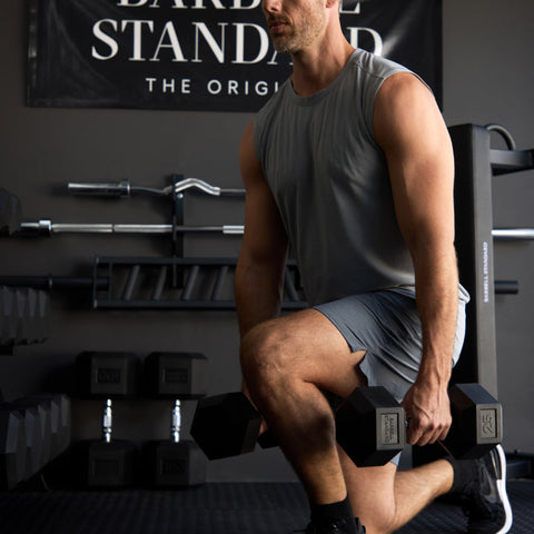 Rubber Hex Dumbbells Barbell Standard