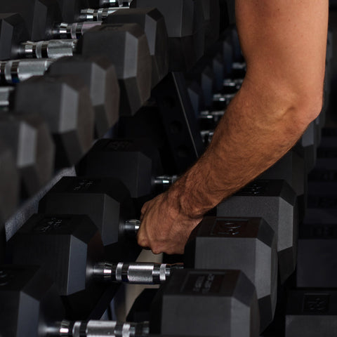 Rubber Hex Dumbbells Barbell Standard