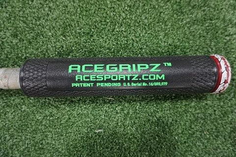 INCREASE EXIT VELOCITY & Bat Speed YOUTH MODEL- ACEGRIPZ Medium Straight Handle- 45mm Maximum Velocity Sports