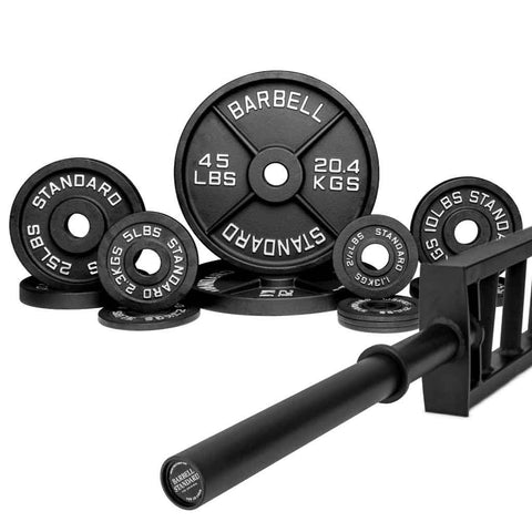 Specialty Bar & Weight Set Bundle Builder Barbell Standard