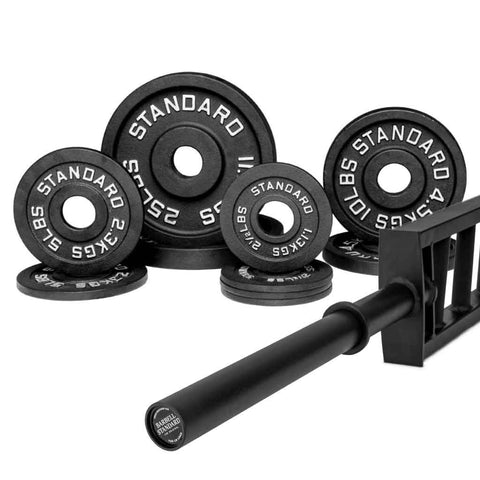 Specialty Bar & Weight Set Bundle Builder Barbell Standard