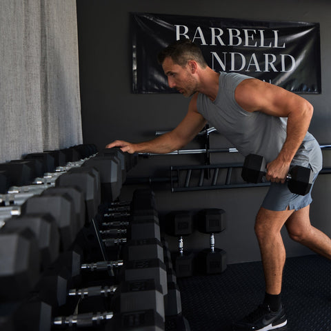 Three-Tier Dumbbell Rack Barbell Standard