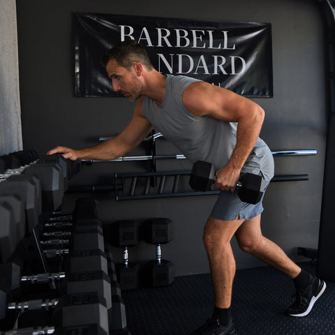 Rubber Hex Dumbbell Sets Barbell Standard