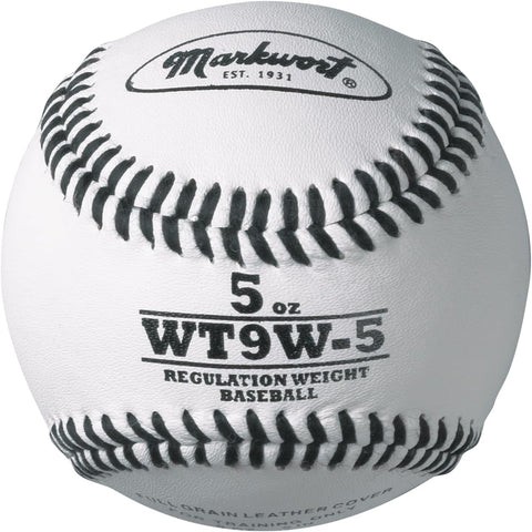 Markwort Lite Weight and Weighted White Leather Baseball Varo Baseball