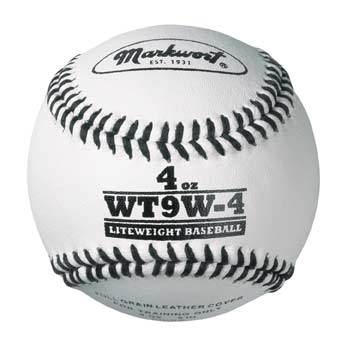 Markwort Lite Weight and Weighted White Leather Baseball Varo Baseball
